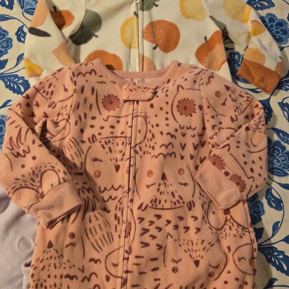 Carters Fleece‎ Footie Bundle 18mos